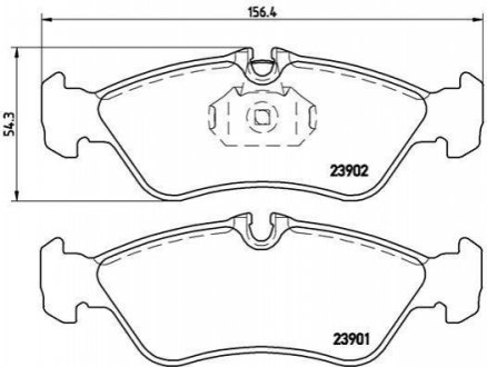 P50 082 BREMBO Колодки тормозные