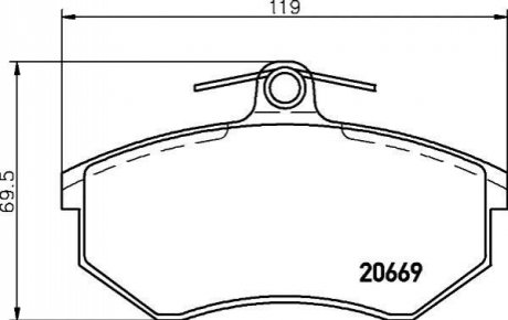 P99 026 BREMBO Гальмівні колодки дискові