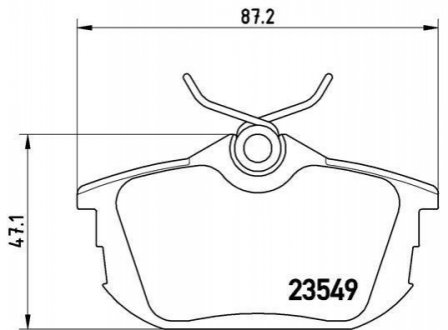 P54 023 BREMBO Гальмівні колодки дискові