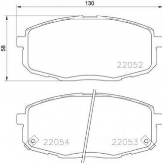 P30 077 BREMBO Гальмівні колодки дискові