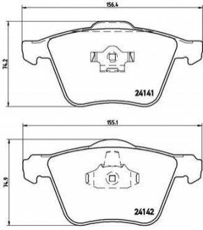 P86 018 BREMBO Гальмівні колодки дискові