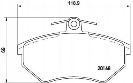 P85 015 BREMBO Гальмівні колодки дискові