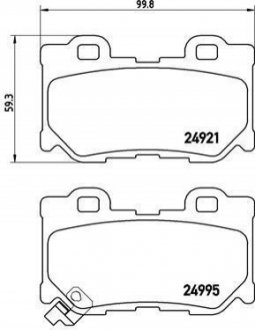 P56 095 BREMBO Тормозные колодки дисковые