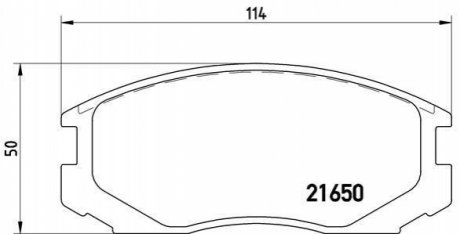 P54 015 BREMBO Гальмівні колодки дискові