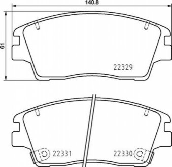 P30 096 BREMBO Гальмівні колодки дискові