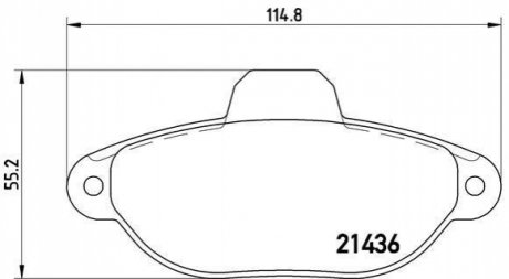 P23 096 BREMBO Гальмівні колодки дискові