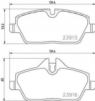 P06 091 BREMBO Гальмівні колодки дискові