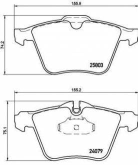 P36 028 BREMBO Гальмівні колодки дискові