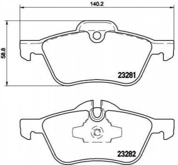 P06 030 BREMBO Гальмівні колодки дискові