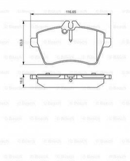 0986495273 BOSCH Гальмівні колодки дискові