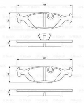 0986460996 BOSCH Колодки тормозные