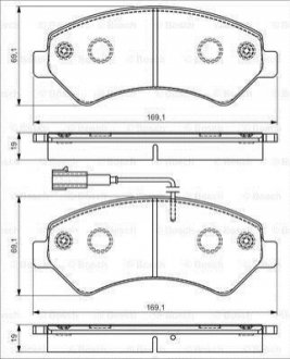 0986495095 BOSCH Колодки тормозные