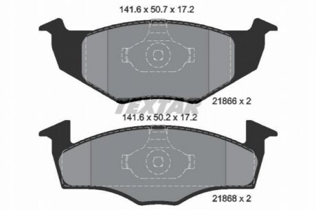 2186602 TEXTAR Гальмівні колодки дискові