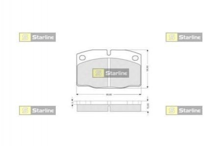 BD S021 STARLINE Гальмівні колодки дискові