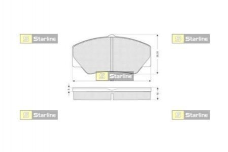 BD S154 STARLINE Гальмівні колодки дискові