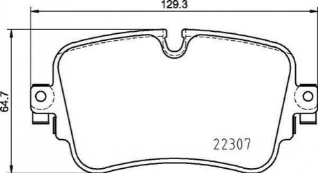 P85 161 BREMBO Тормозные колодки задние