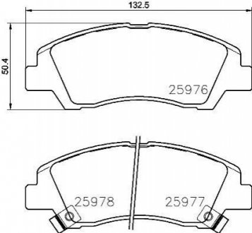 P30 076 BREMBO Гальмівні колодки дискові