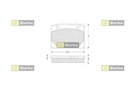 BD S196 STARLINE Гальмівні колодки дискові