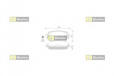 BD S251 STARLINE Гальмівні колодки дискові