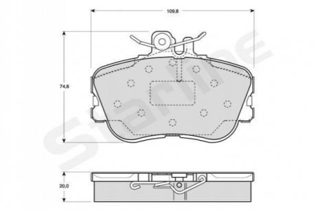 BD S818P STARLINE Гальмівні колодки дискові