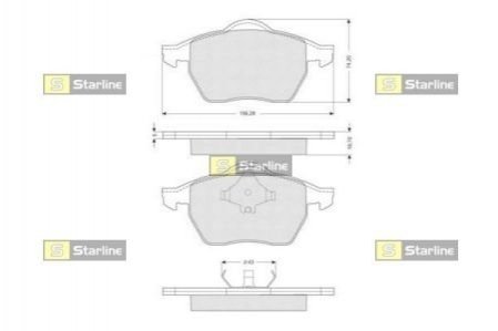 BD S007S STARLINE Гальмівні колодки дискові