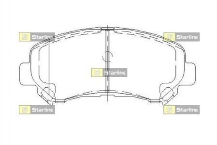 BD S502 STARLINE Гальмівні колодки дискові