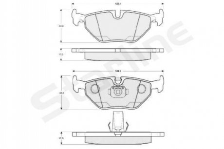 BD S819P STARLINE Гальмівні колодки дискові