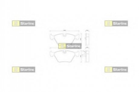 BD S359 STARLINE Гальмівні колодки дискові