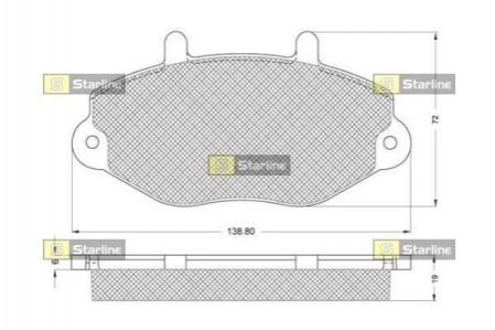 BD S137 STARLINE Гальмівні колодки дискові