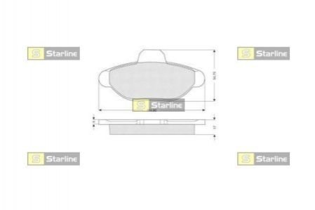 BD S070 STARLINE Гальмівні колодки дискові