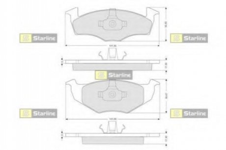 BD S006S STARLINE Гальмівні колодки дискові