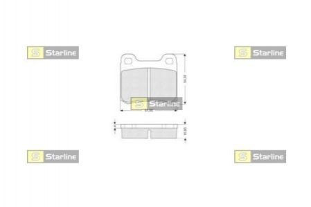 BD S190 STARLINE Гальмівні колодки дискові