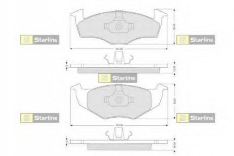 BD S072 STARLINE Гальмівні колодки дискові