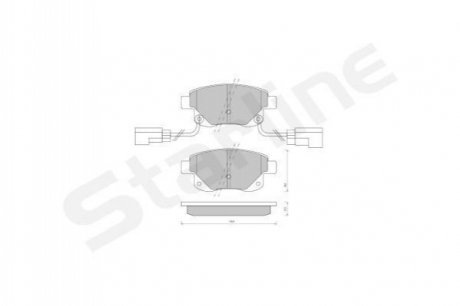 BD S850P STARLINE Гальмівні колодки дискові