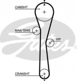 5577XS Gates Ремінь ГРМ