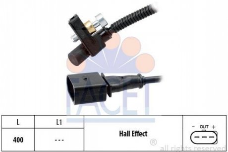 9.0447 FACET Датчик оборотов коленвала а Skoda Fabia / VW Polo 1.4-1.6 01-> (9.0447) FACET