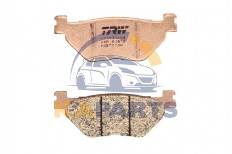 MCB731SH TRW Гальмівні колодки задні
