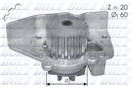 N406 DOLZ Насос системы охлаждения