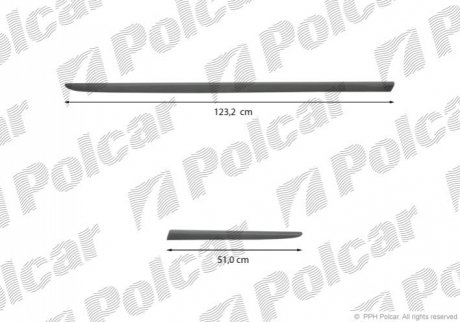 99LBL433 Polcar Накладки боковые компл.