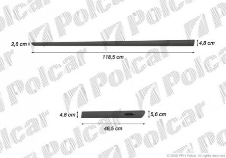 99LBL410 Polcar Накладки боковые компл.