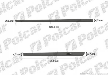 99LBL404 Polcar Накладки боковые компл.