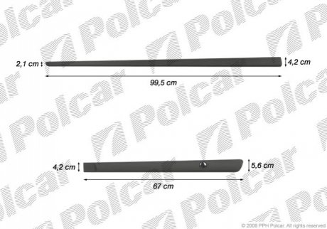 99LBL403 Polcar Накладки боковые компл.