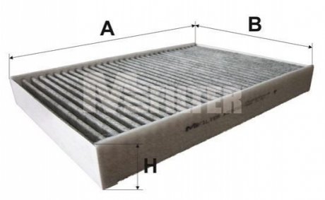 K9101C M-FILTER Фильтр салону вугільний