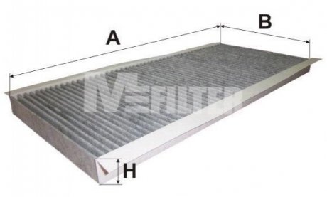 K9073C M-FILTER Фильтр салону вугільний