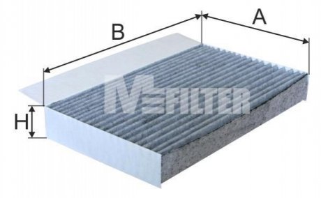 K9044C M-FILTER Фільтр салону вугільний