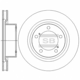 SD4062 Hi-Q (SANGSIN) Гальмівний диск передній