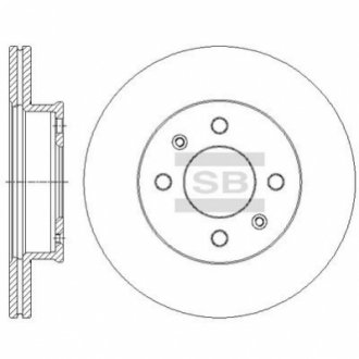 SD1090 Hi-Q (SANGSIN) Гальмівний диск передній