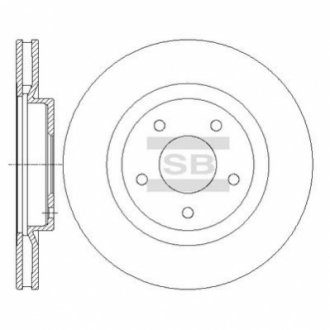 SD4240 Hi-Q (SANGSIN) Тормозной диск передний