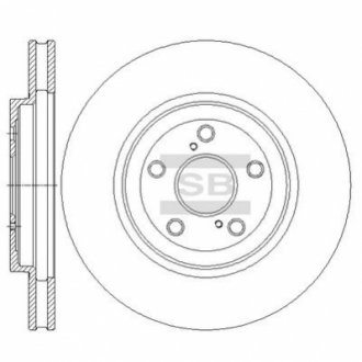 SD4033 Hi-Q (SANGSIN) Тормозной диск передний