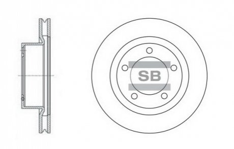 SD4017 Hi-Q (SANGSIN) Гальмівний диск